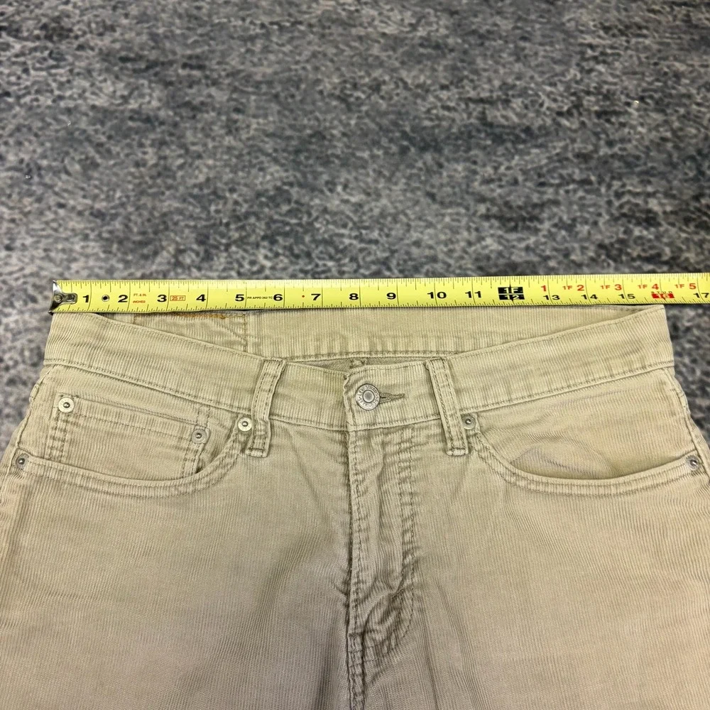 Levi's 514 Corduroy Pants Mens 31x31 Tan Straight Leg Casual